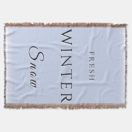 Manta Nieve fresca de invierno