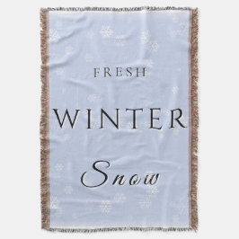 Manta Nieve fresca de invierno con nieve