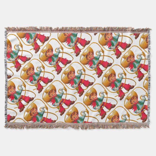 Manta Niño retro niño vago occidental (Anverso)