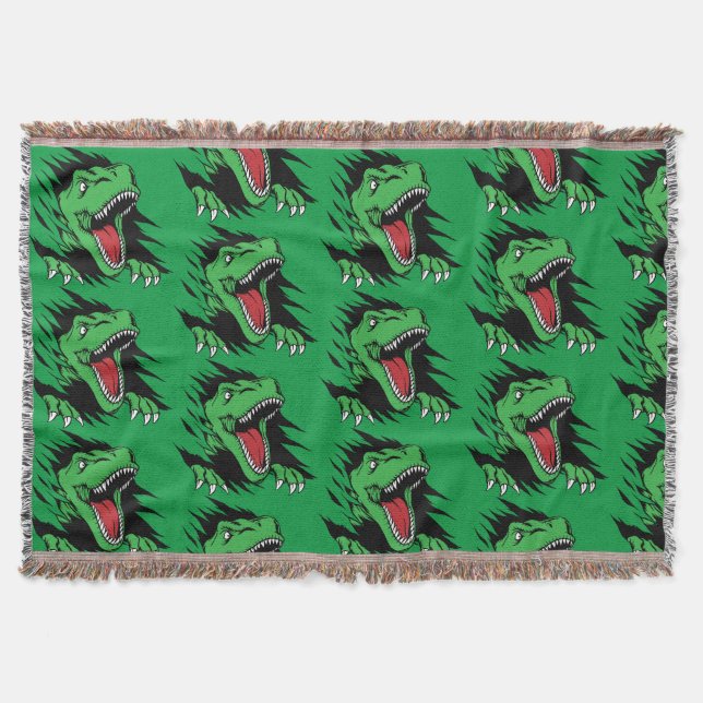 Manta Niños dinosaurio (Anverso)