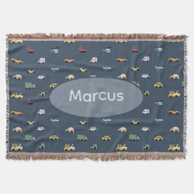 Manta Niños Monograma del patrón del coche de transporte (Anverso)