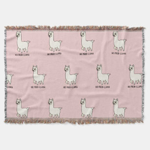 Manta "No Prob-Llama" Llama Doodle Adorable - Vibra Chil