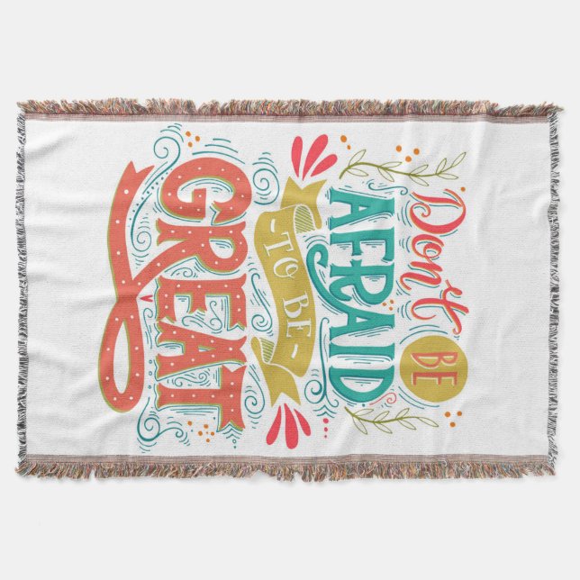 Manta No tenga miedo de ser grande (Anverso)