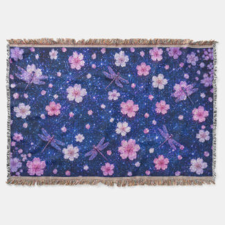 Manta Noche de Flor de Ensueño con flores de cerezo y Dr