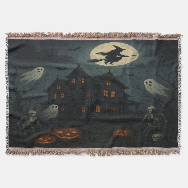 Manta Noche de Halloween Trow Blanket (Anverso)