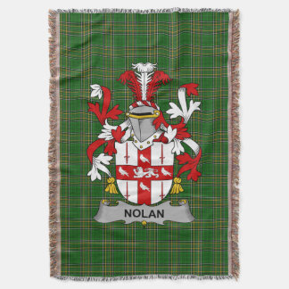 Manta Nolan irlandés o O_Nowlan Escudo familiar de escud