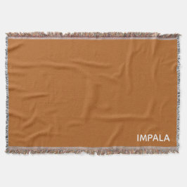 Manta Nombre de color marrón de Impala