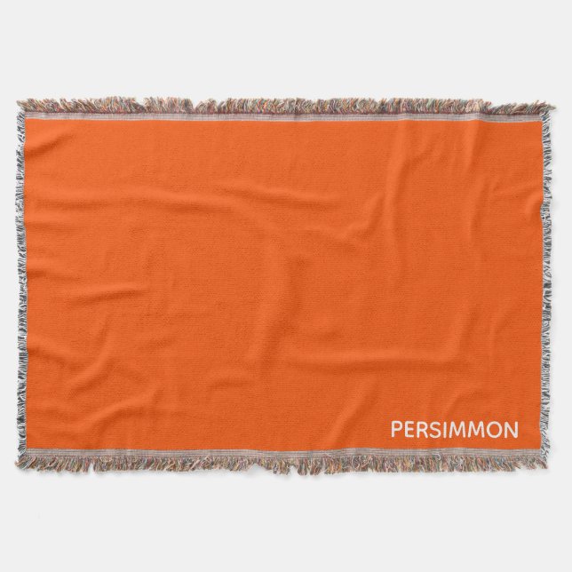 Manta Nombre de color rojo de Persimmon (Anverso)