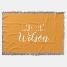 Nombres personalizados modernista naranja minimali