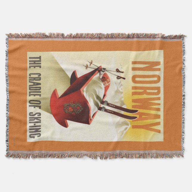 Manta Noruega - la cuna del esquí (Anverso)