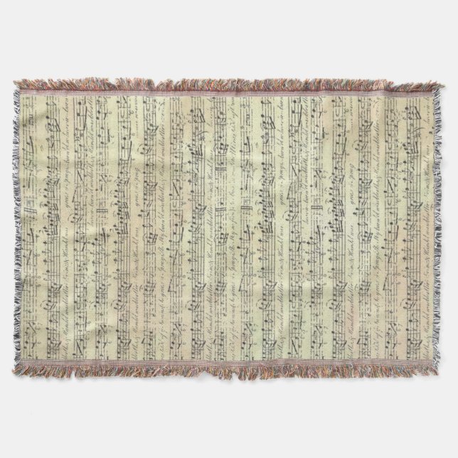 Manta nota musical Throw Blanket Music (Anverso)