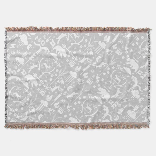 Manta Nubes gemelas de la Luna de Fox blanca (Anverso)