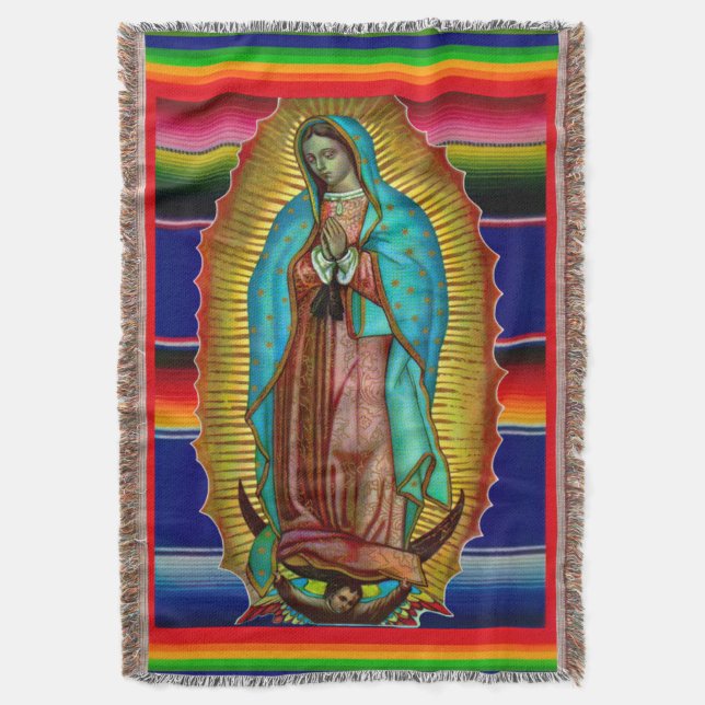 Manta Nuestra Señora de Guadalupe zarape 205 (Frente vertical)