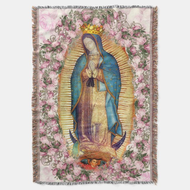 Manta Nuestra Señora de la Virgen Guadalupe María 203 (Frente vertical)