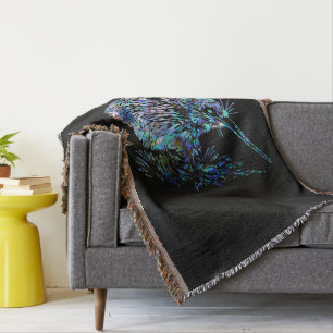 MANTA NUEVA ZELANDIA KIWI PAUA LANZA BLANKET