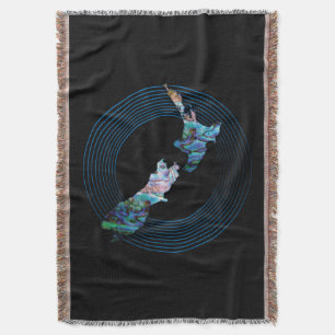 MANTA NUEVA ZELANDIA MAPA RINGS PAUA
