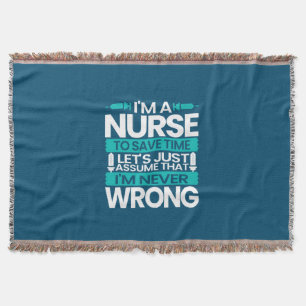 Manta Nurse Gift Soy Una Enfermera Para Ahorrar Tiempo