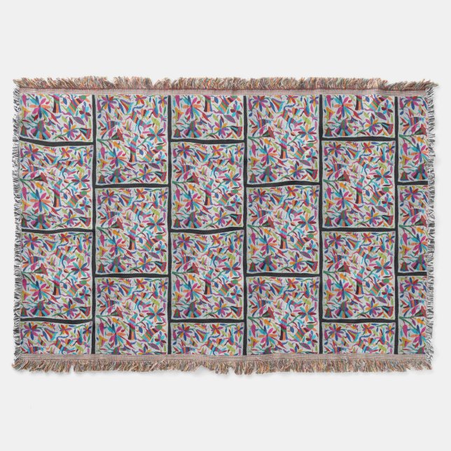 Manta Oaxaca México Boho étnico hispánico maya mexicano (Anverso)