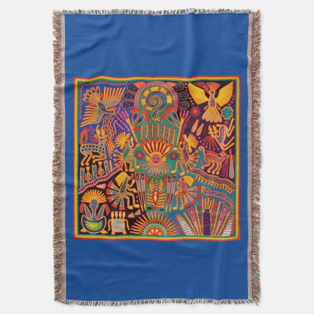 Manta Oaxaca México México Mayo Azteca Boho (Frente vertical)