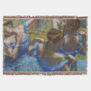 Manta Obras maestras de arte fino Pastel Bailarinas Azul