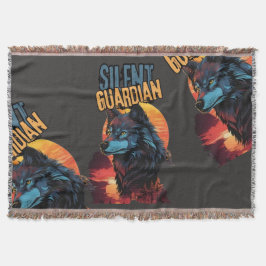 Manta Observador de la naturaleza: Lobo azul mezclándose