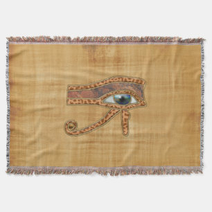 Manta Ojo de Horus, antiguo arte egipcio de Wadjet