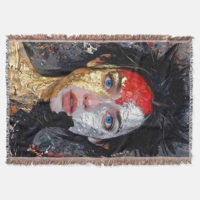 Manta Ojos de la brasa – “Retrato de brasas” (Anverso)