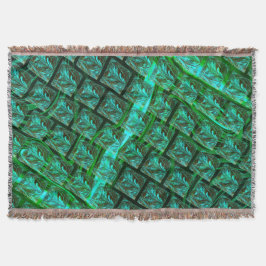 Manta 'Ojos verdes en la rejilla', raspados y desdibujad