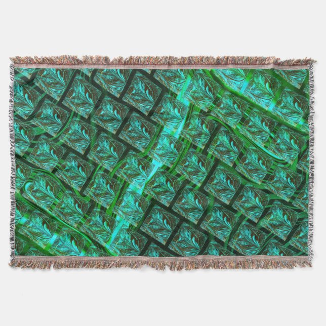 Manta 'Ojos verdes en la rejilla', raspados y desdibujad (Anverso)