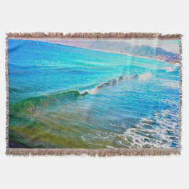 Manta Olas de acuarela