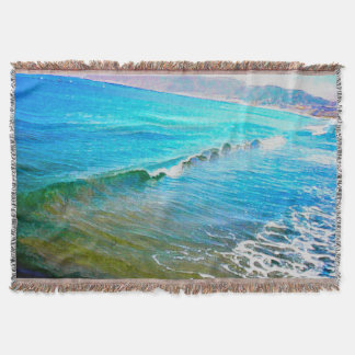 Manta Olas de acuarela