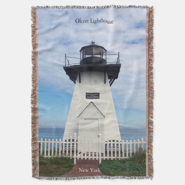 Manta Olcott Lighthouse Throw Blanket (Frente vertical)