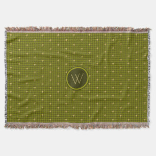 Manta Olivo con funda de lomo dorada