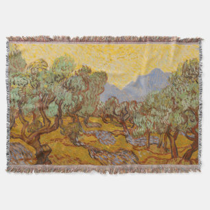 Manta Olivos de Van Gogh cielo sole amarillo
