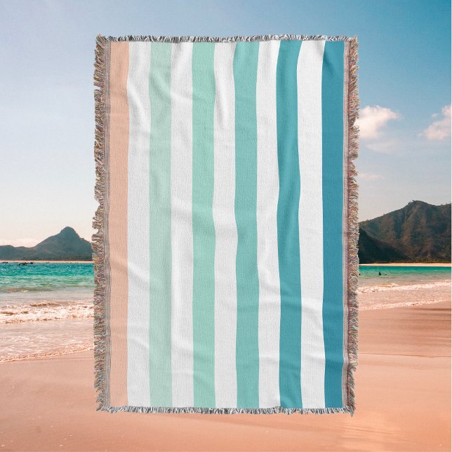Manta Ombre Sea ShStripe Sea Green & Pink Sand (Subido por el creador)