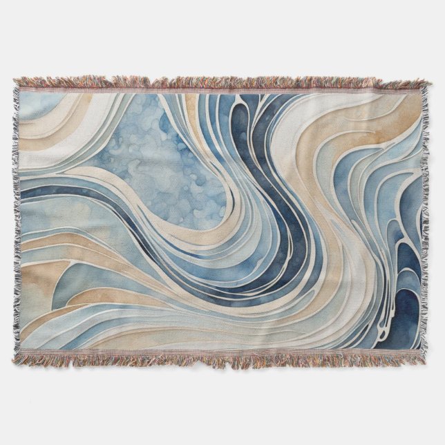 Manta Ondas abstractas (Anverso)