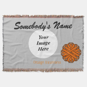 Manta Orange Flower Ribbon Template by K Yoncich