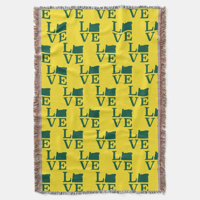 Manta Oregon LOVE Green (Frente vertical)