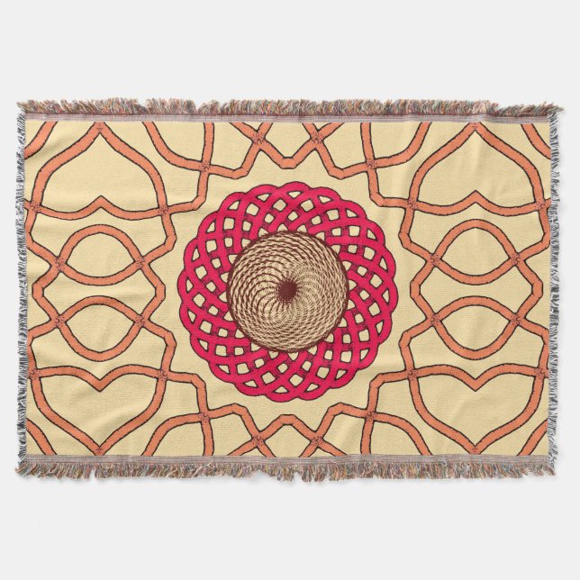 Manta Organic Mandala Spiral Design (Anverso)