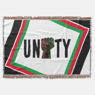 Manta orgullo negro bandera panafricana roja verde puño