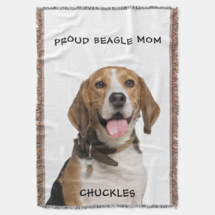 Manta Orgulloso Beagle Mamá Mascota Personalizado de fot