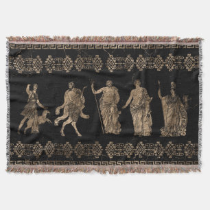 Manta Ornamento clave de Deities y Meander de Grecia