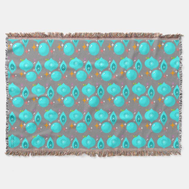 Manta Ornamentos de Retro Aqua (Anverso)