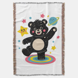 Manta Oso cósmico con estrellas y planetas - Espacio red