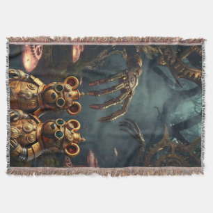 Manta Oso de gominola mecánico gótico oscuro de steampun