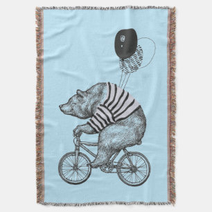 Manta Oso de la bicicleta del globo