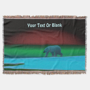 Manta Oso Polar de Luces Polares