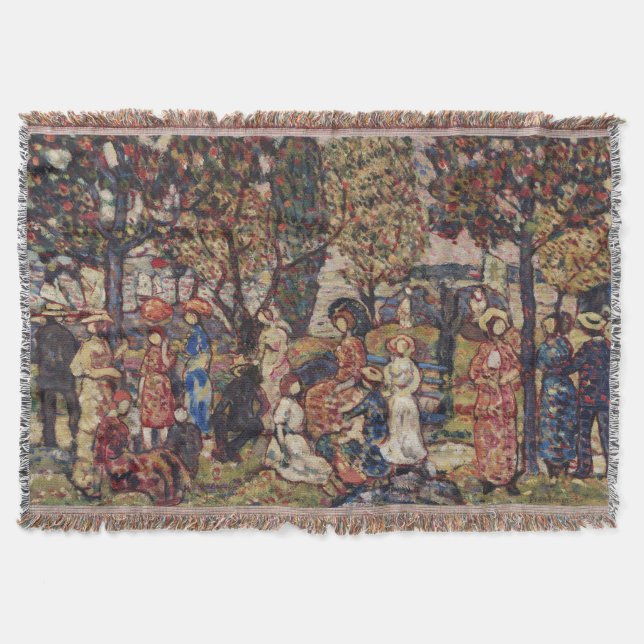 Manta Otoño de Maurice Prendergast, Bella Artes de Vinta (Anverso)