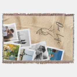 Manta Our Life Custom Couple Photo Cascade with Line Art