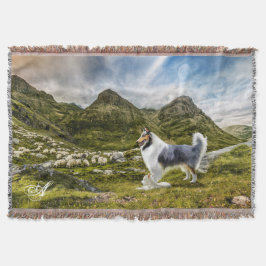 Manta Oveja de manada Blue Merle Collie - Personalizada